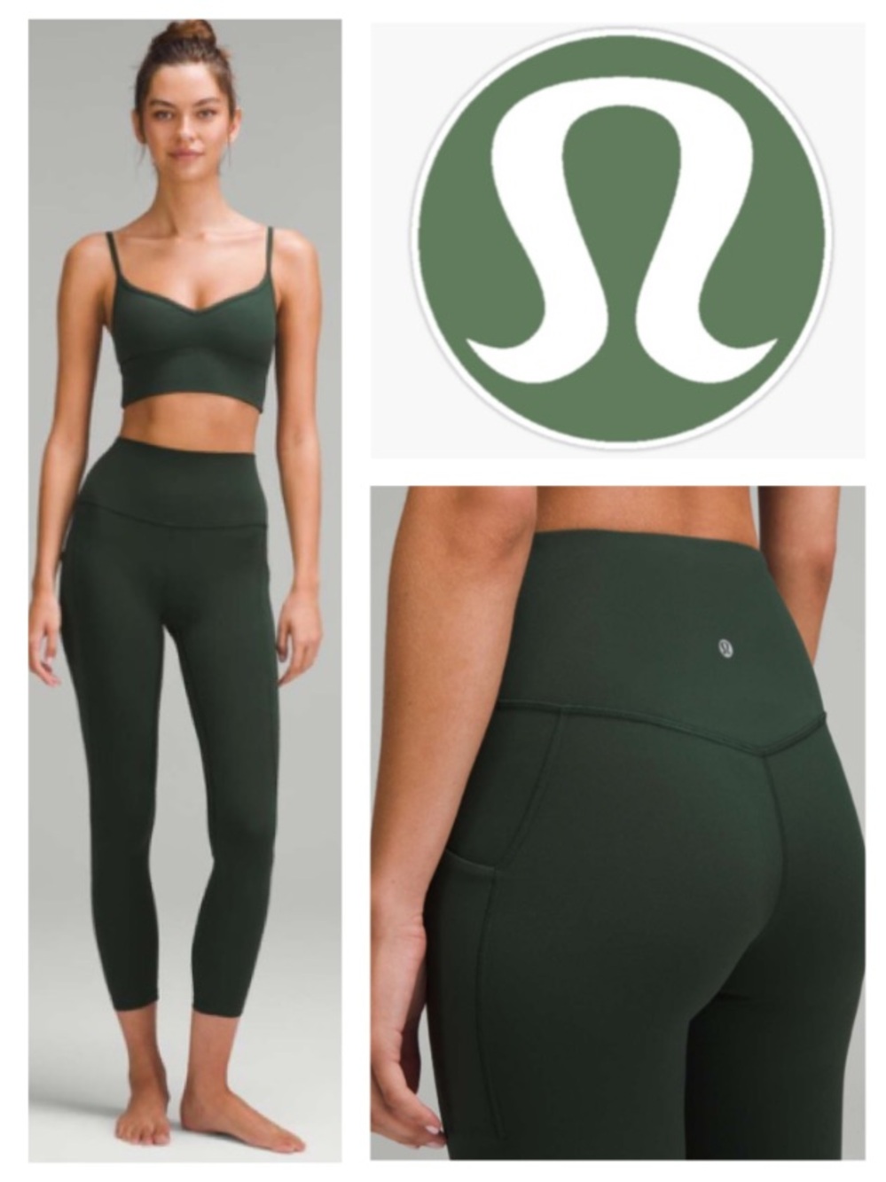 Lululemon Align High-Rise Pant with Pockets 25" in ‘Legacy Green’